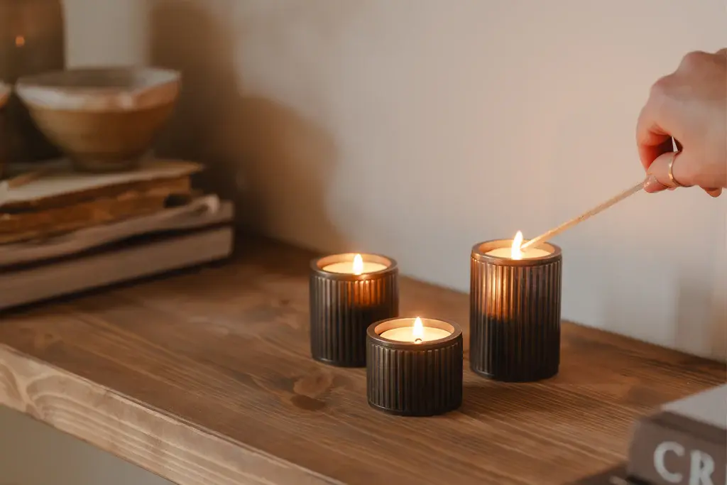 Armac Martin Homeware - Barwick Ridged tealight holder