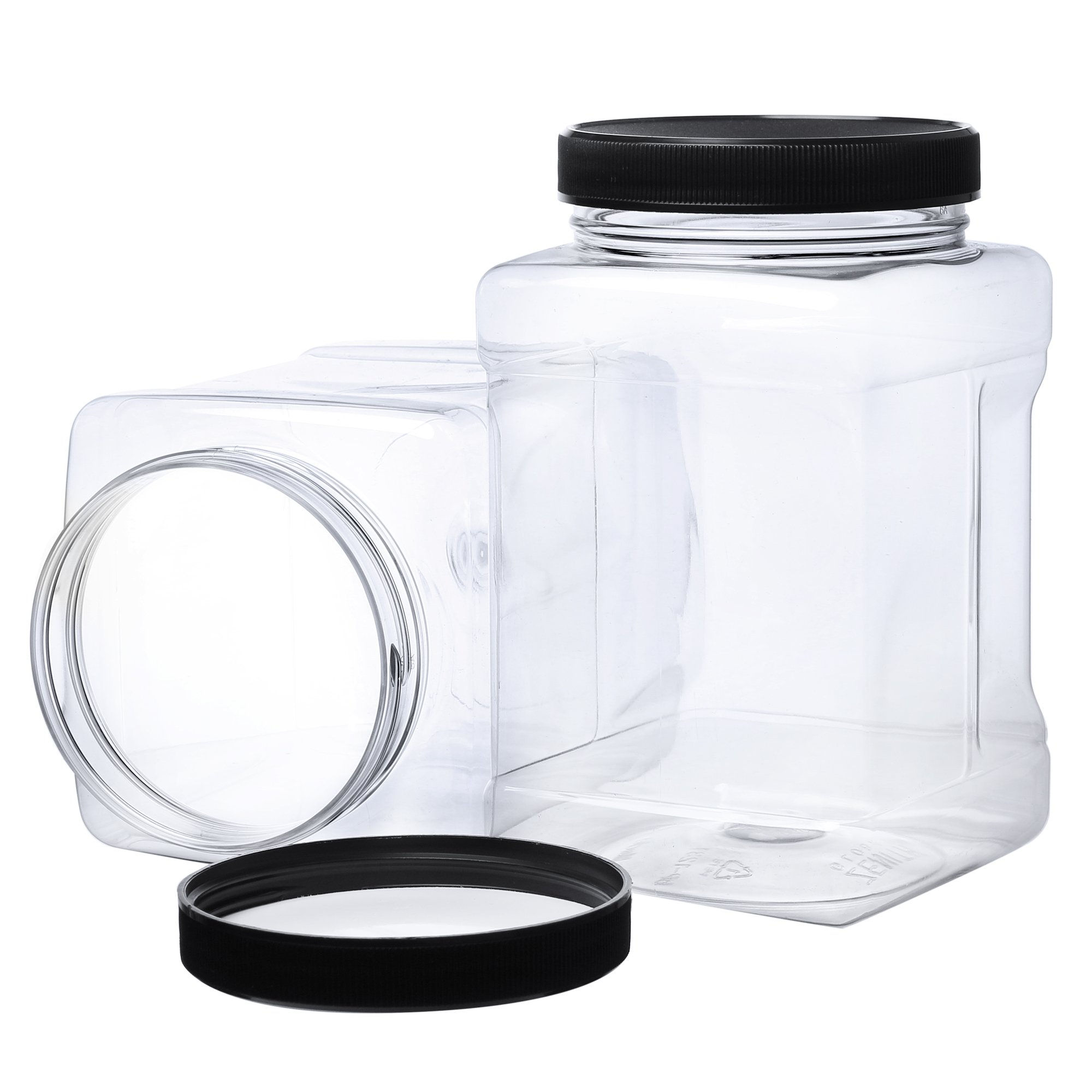 Plastic jar square
