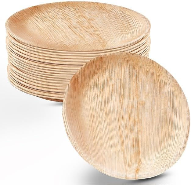 Thumbnail: Palm Leaf plates Round
