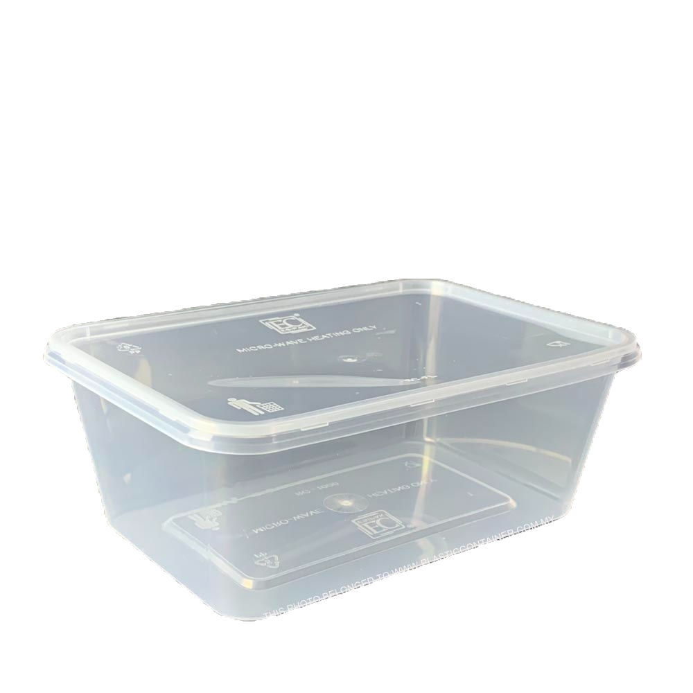 Premium RE Series Rectangular white Plastic Containers