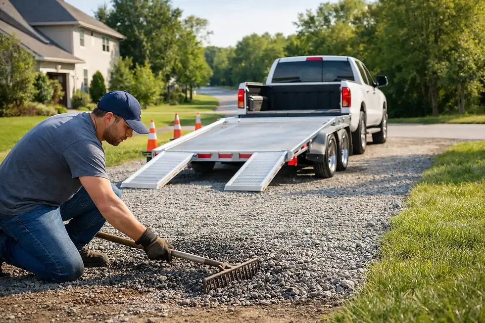 How to Prepare Driveway for Trailer Delivery