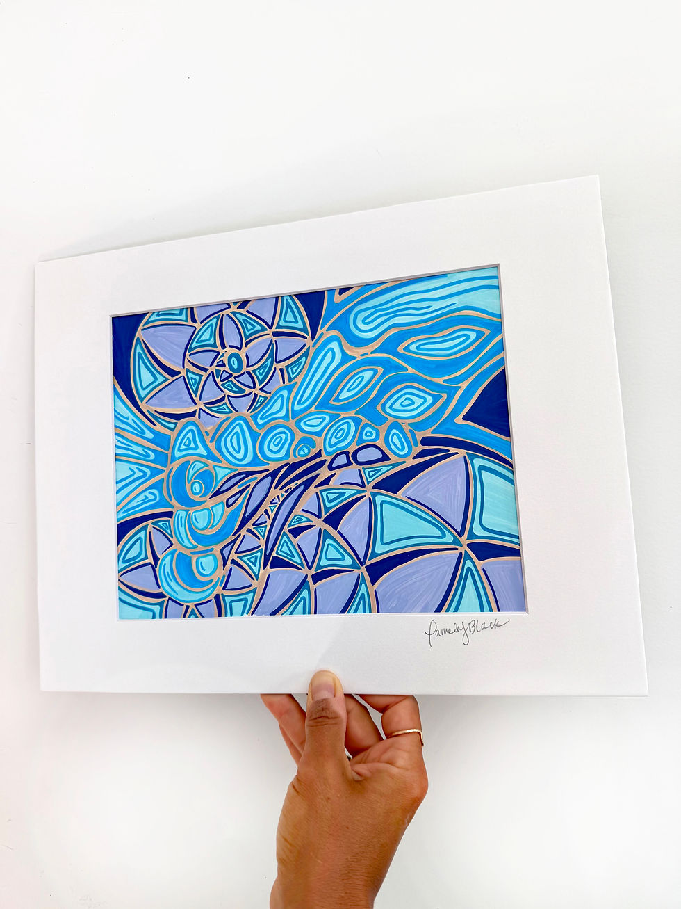 Thumbnail: Drawing Study 5 / 8"x10" matted to 11"x14"