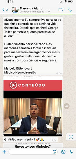Depoimento Aluno Consultoria FInanceira