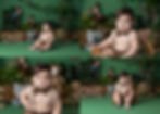 Jungle cake smash photo shoot by Salisbury cake smash photographer.