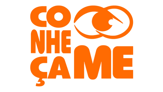 logo conheça-me em laranja