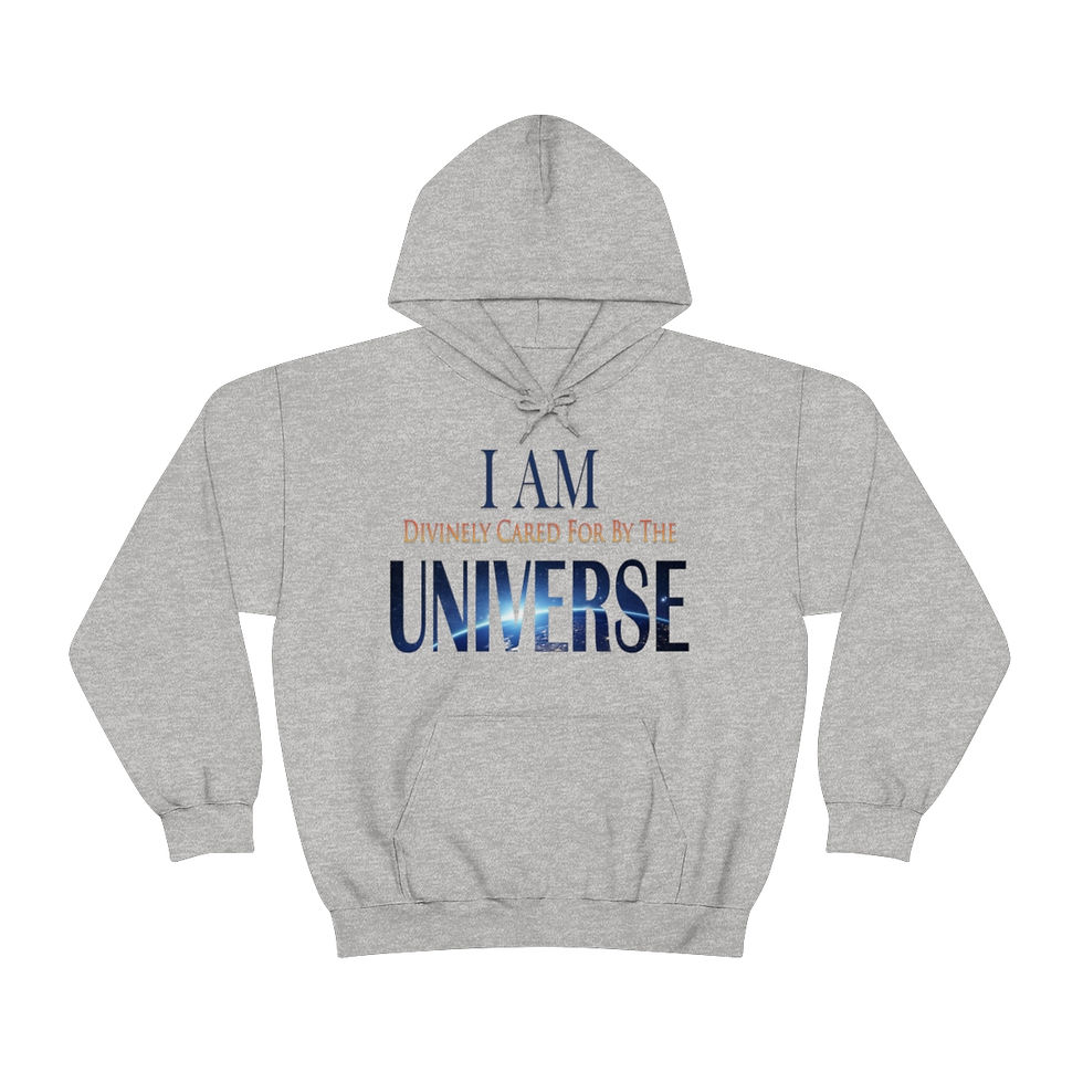 Thumbnail: I AM Divinely Cared For By The Universe™ Hooded Sweatshirt