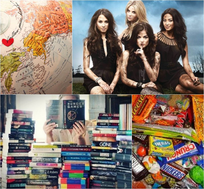 comida viagem livros séries