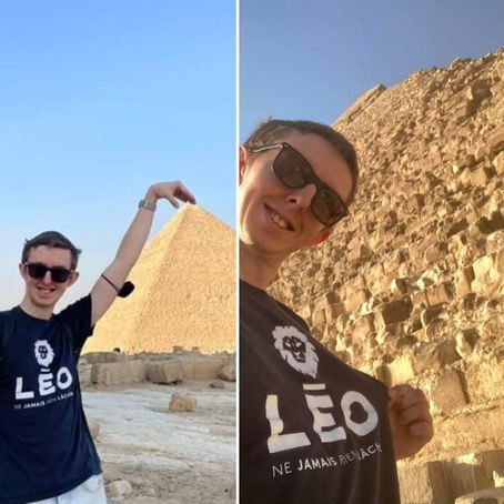 LÉO AROUND THE WORLD en Égypte 🦁🥰