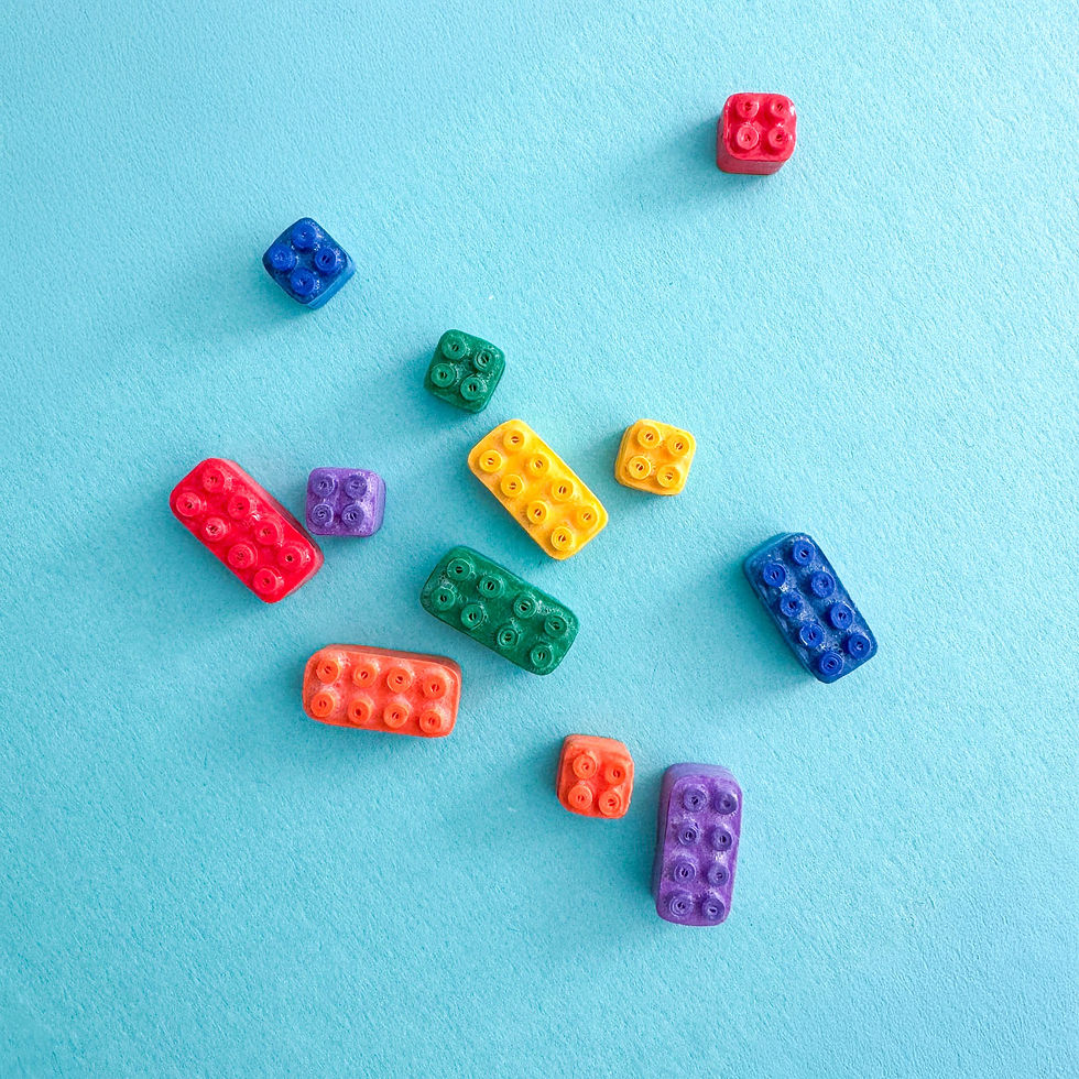 Asymmetrical Geometric Bricks Stud Earrings