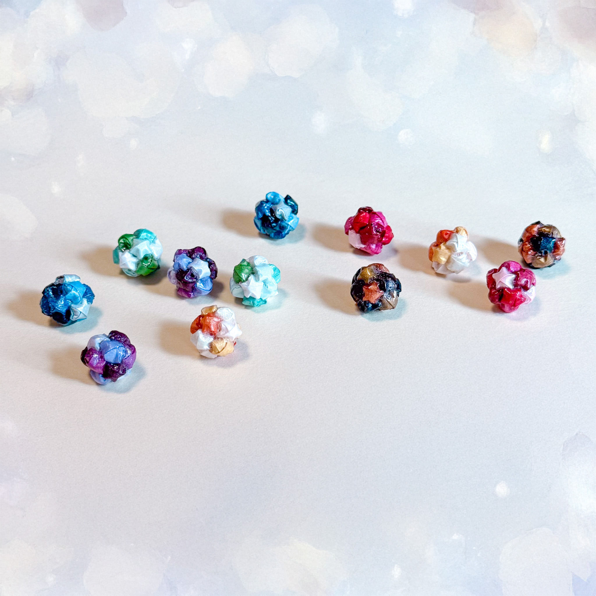 The Infinity Origami Lucky Stars Stud Earrings