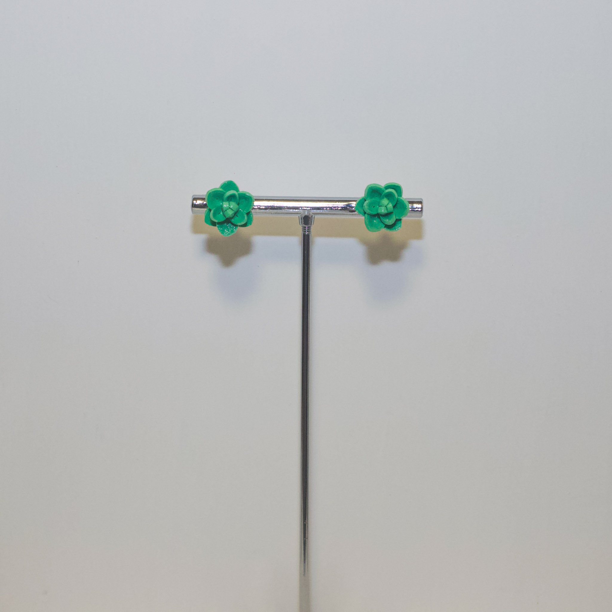 Rosy Succulent Stud Earrings