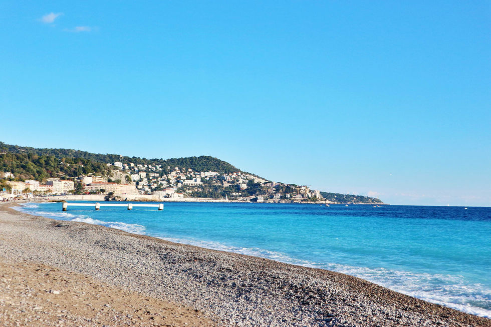 Plage de Carras, Nice, France in the day time