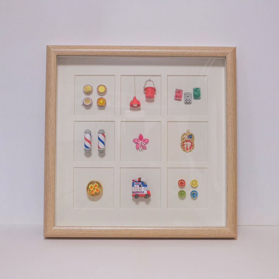 Framed Iconic Hong Kong Culture Decoration