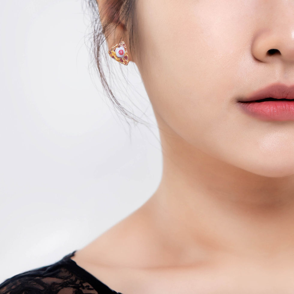 Thumbnail: Homemade Cherry Pie Stud Earrings