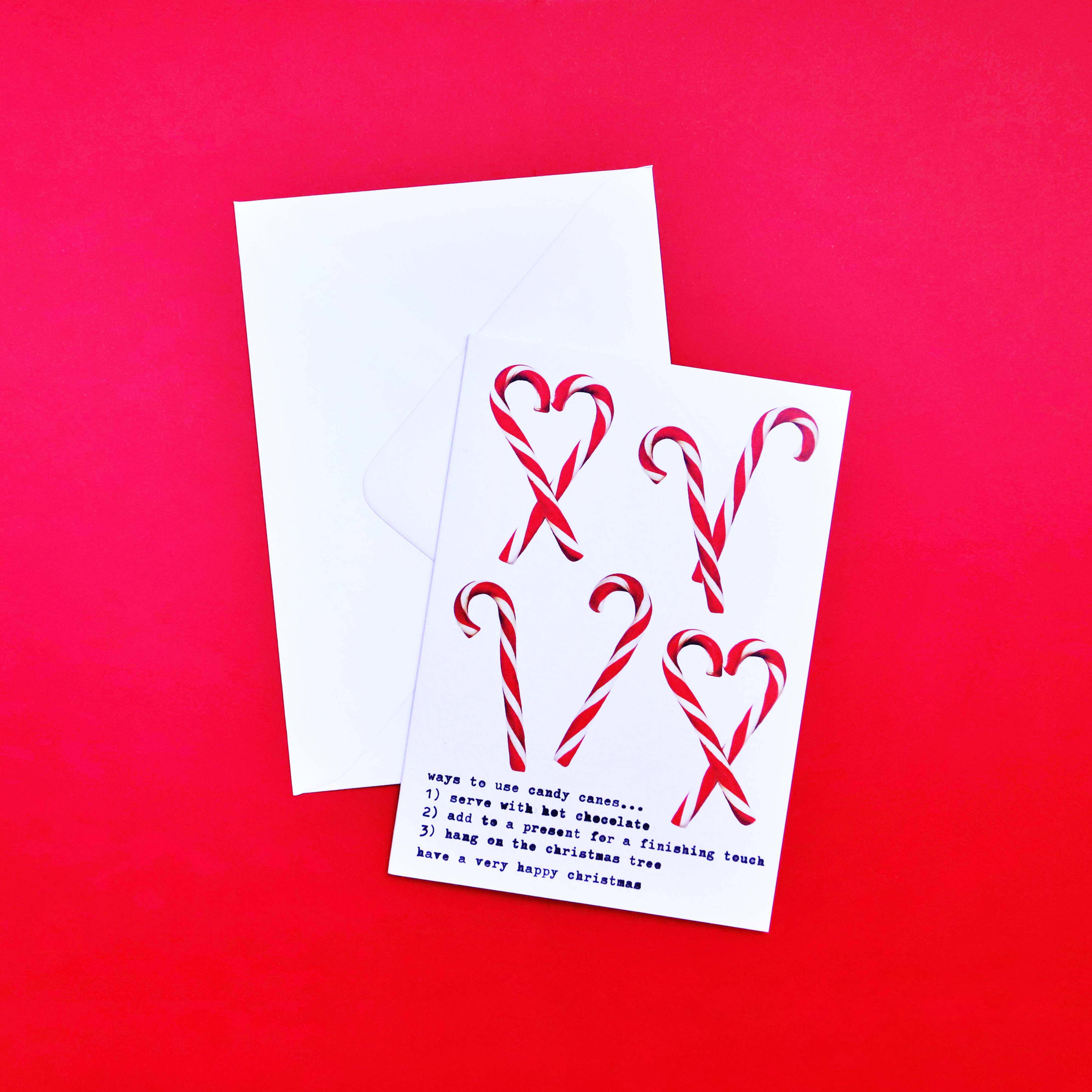 Nancy & Betty Studio Ways to Use Candy Canes Christmas Card