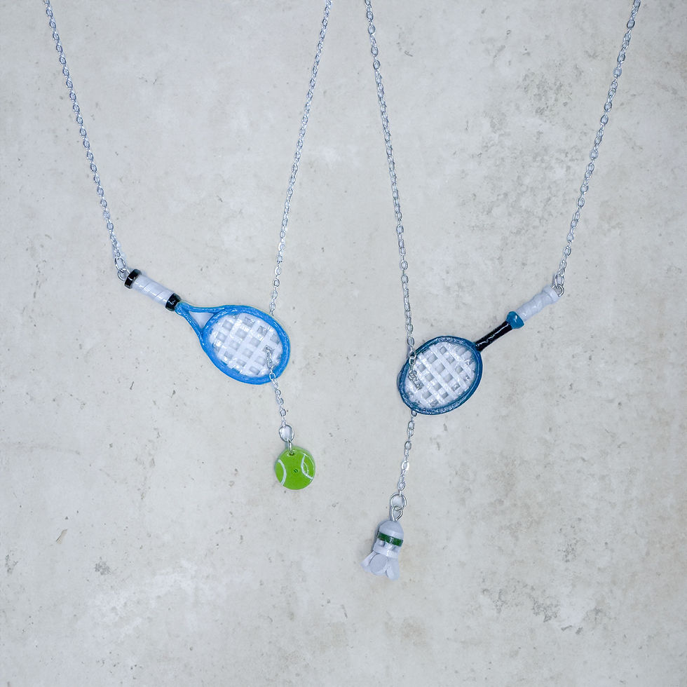 Racquet Sports Dangle Necklace