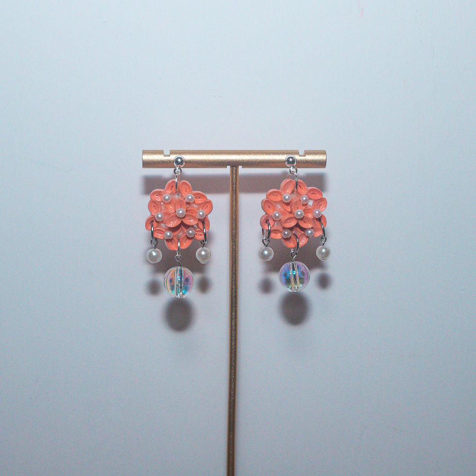 Thumbnail: Pearly Hydrangeas Earrings