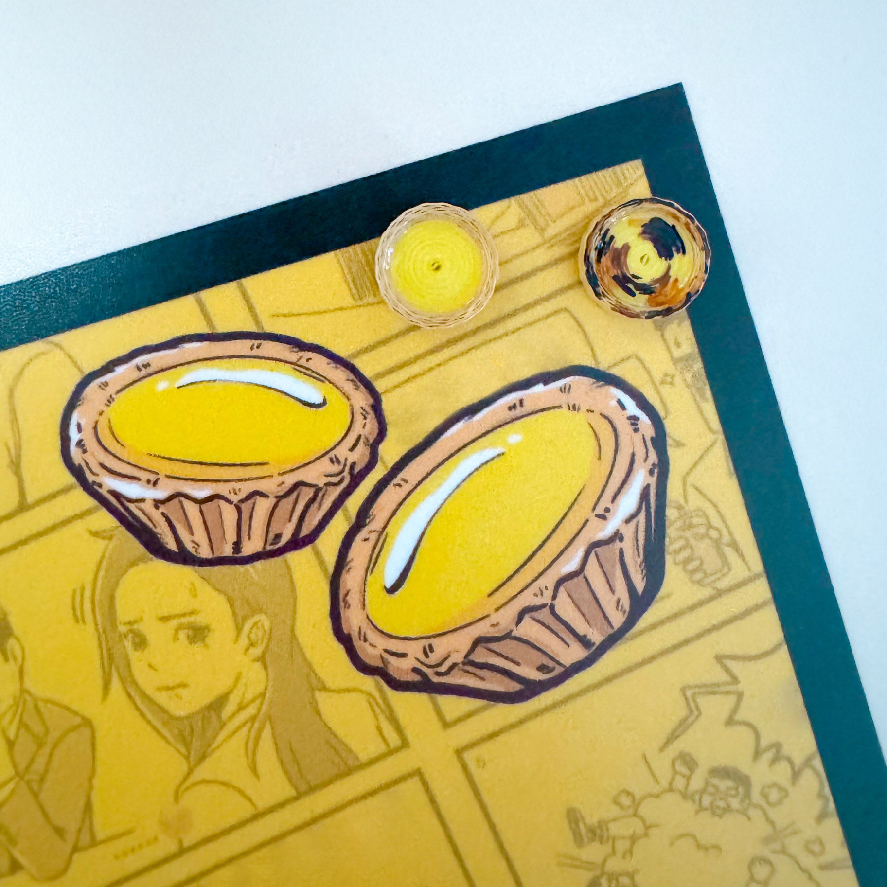 Egg Tart Stud Earrings