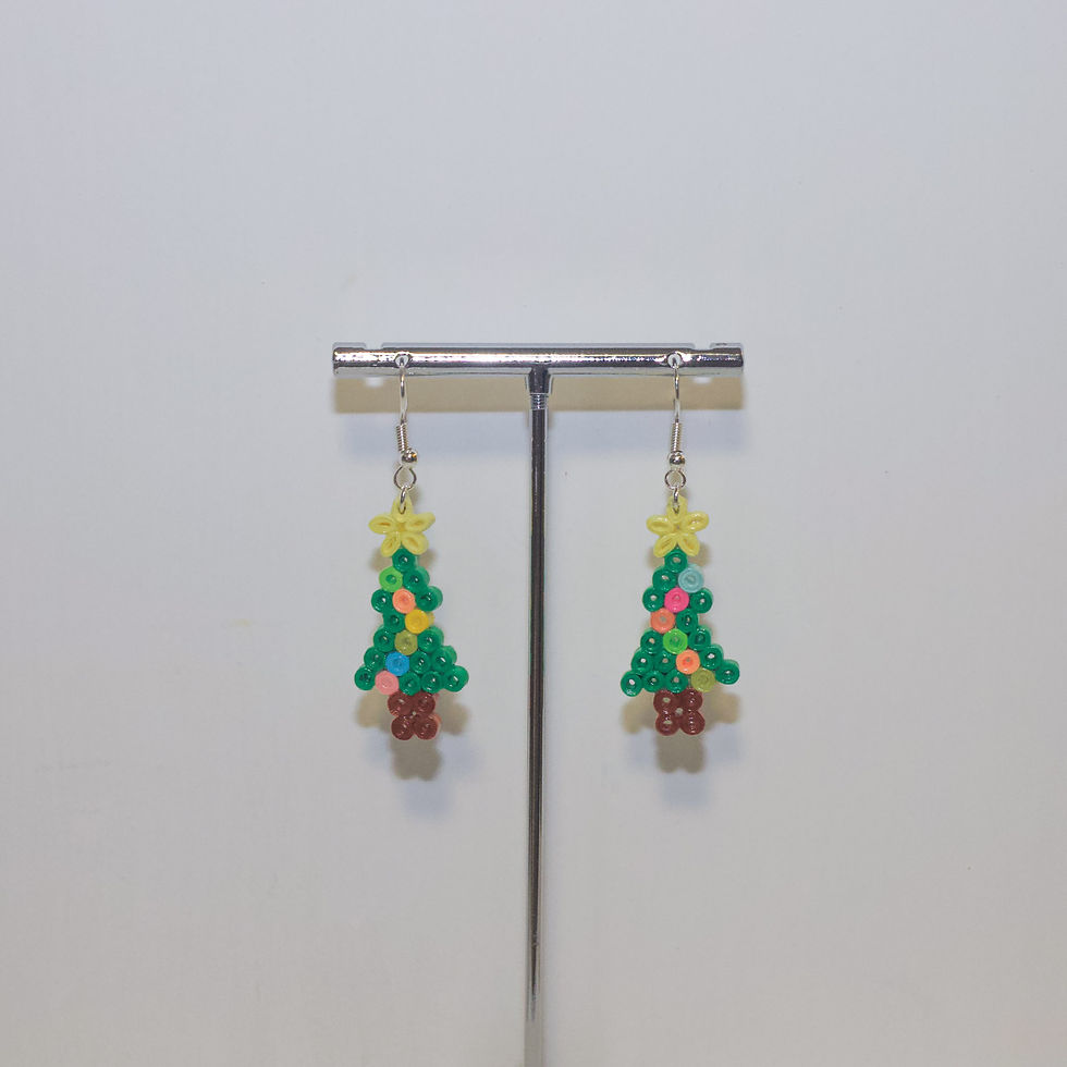 The Pixel Christmas Tree Earrings