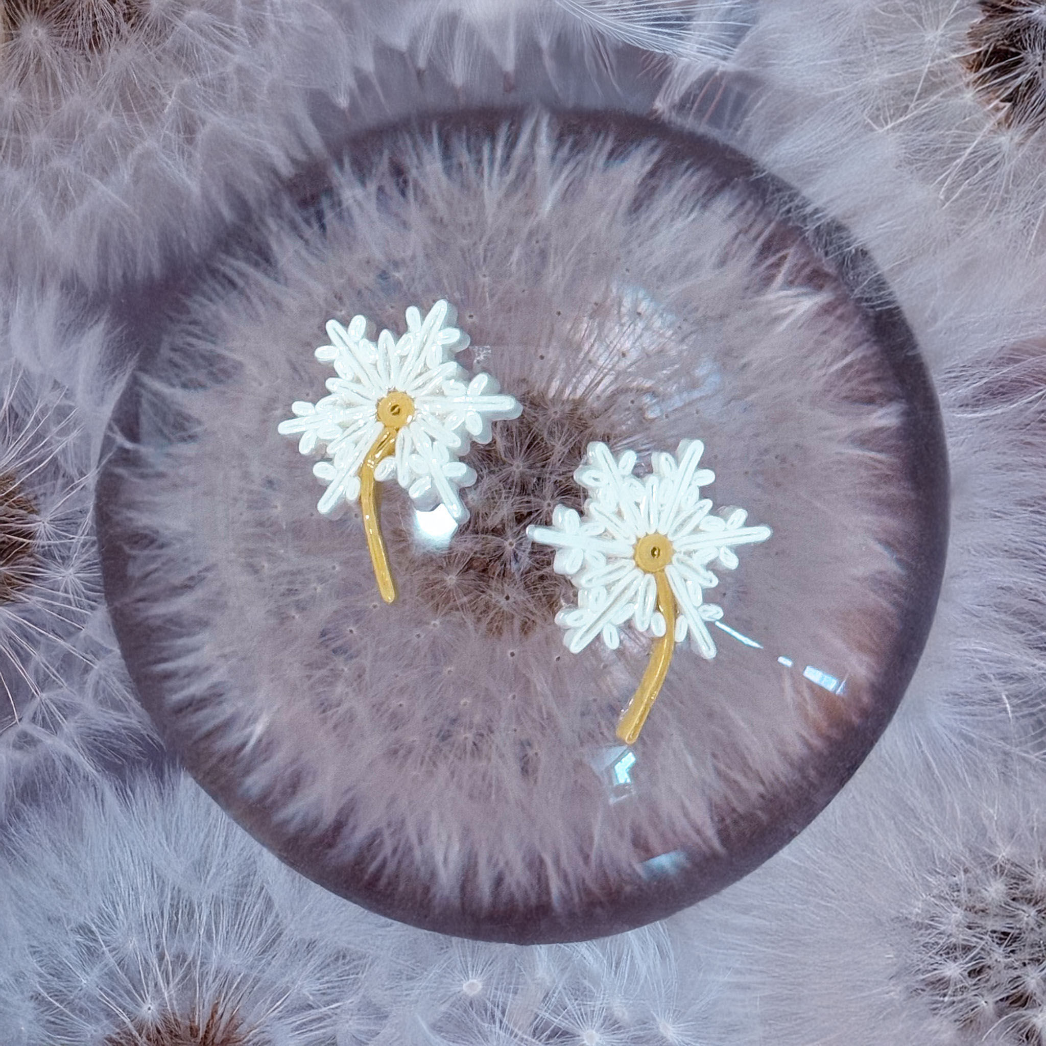 Dashing Dandelion Stud Earrings