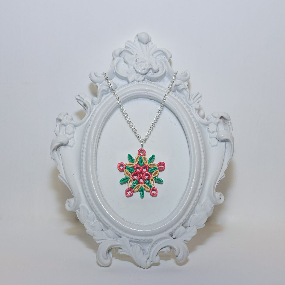 Thumbnail: Starry Snowflake Necklace