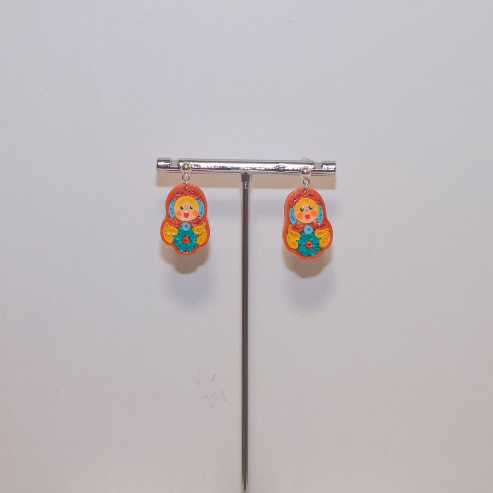 Thumbnail: Classic Matryoshka Doll Earrings