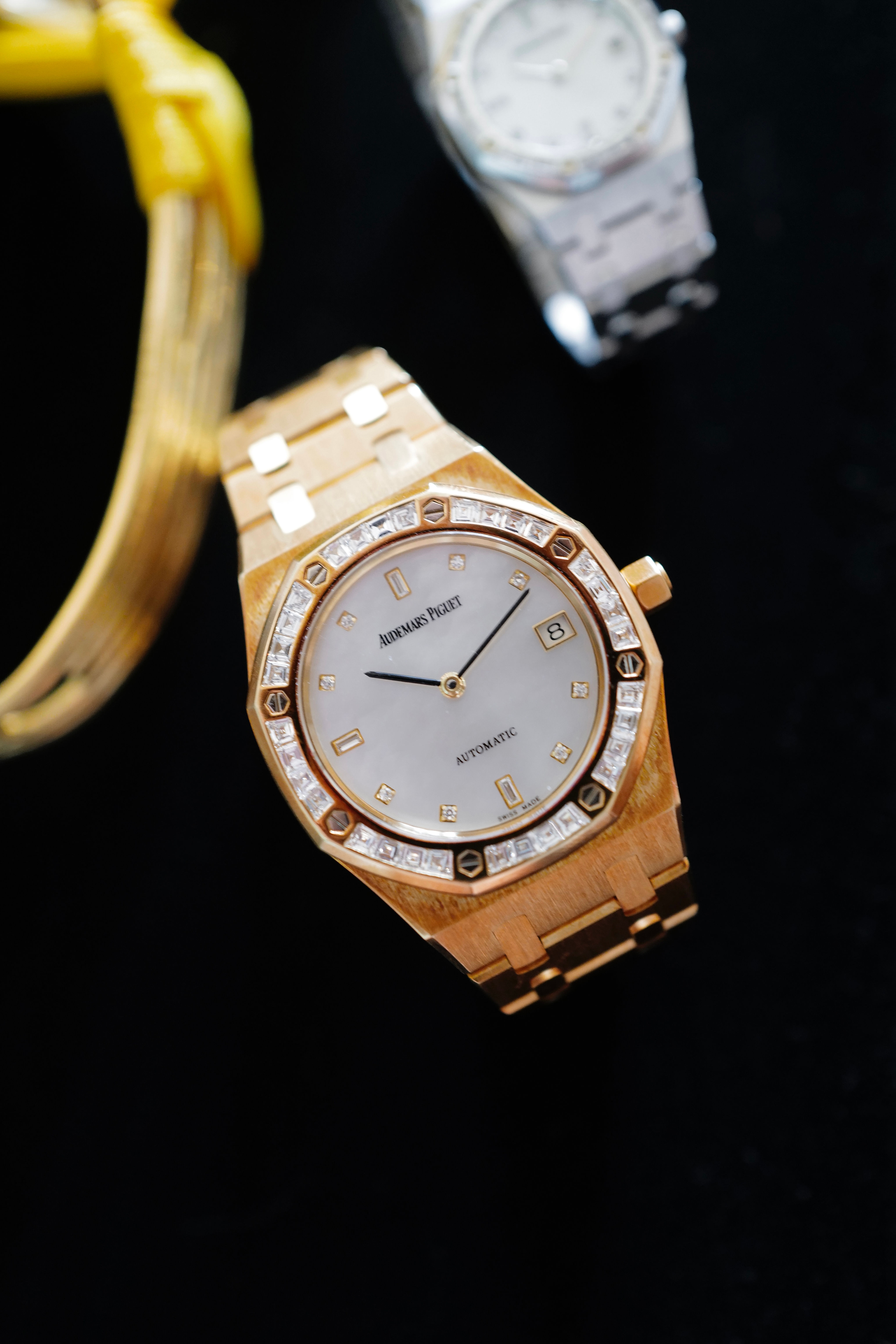 Audemars Piguet Royal Oak Factory Baguette Diamonds MOP Dial 14840BA