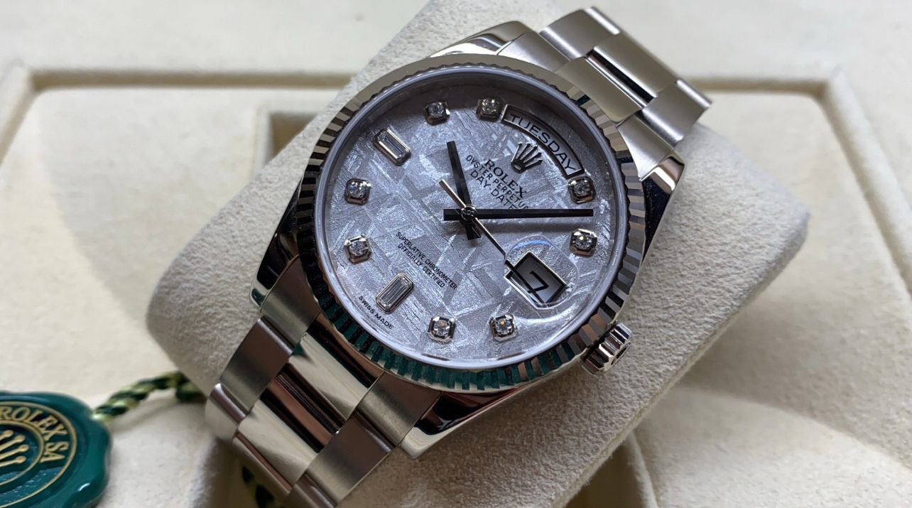 Rolex Day-Date White Gold Meteorite Dial 118239