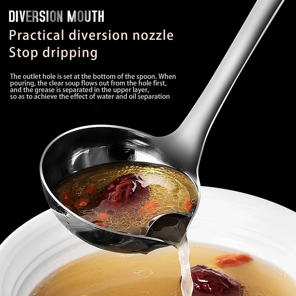 Thumbnail: Stainless Steel Soup Oil Separator Spoon