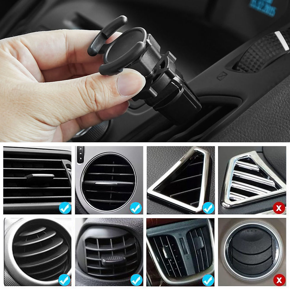 Thumbnail: Air Vent Mount Phone Holder with Adjustable Switch Lock for Popsocket