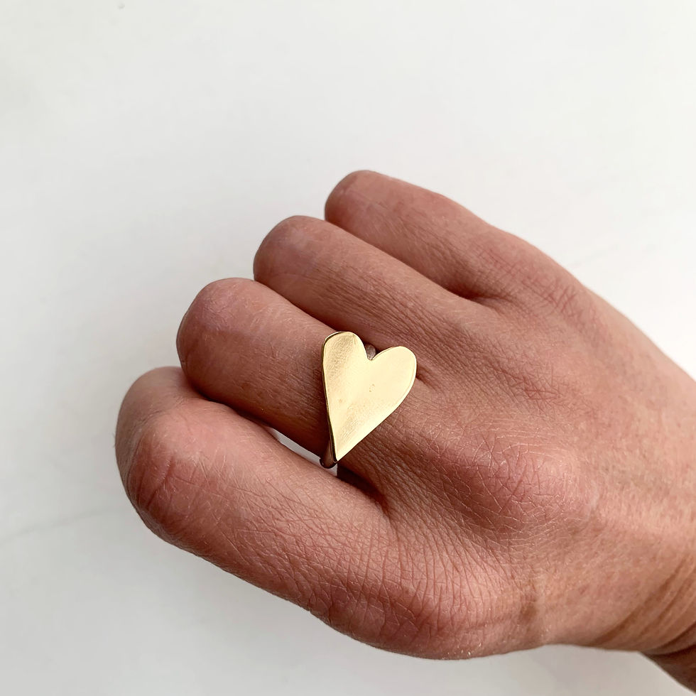 サムネイル： Heart ring / Brass