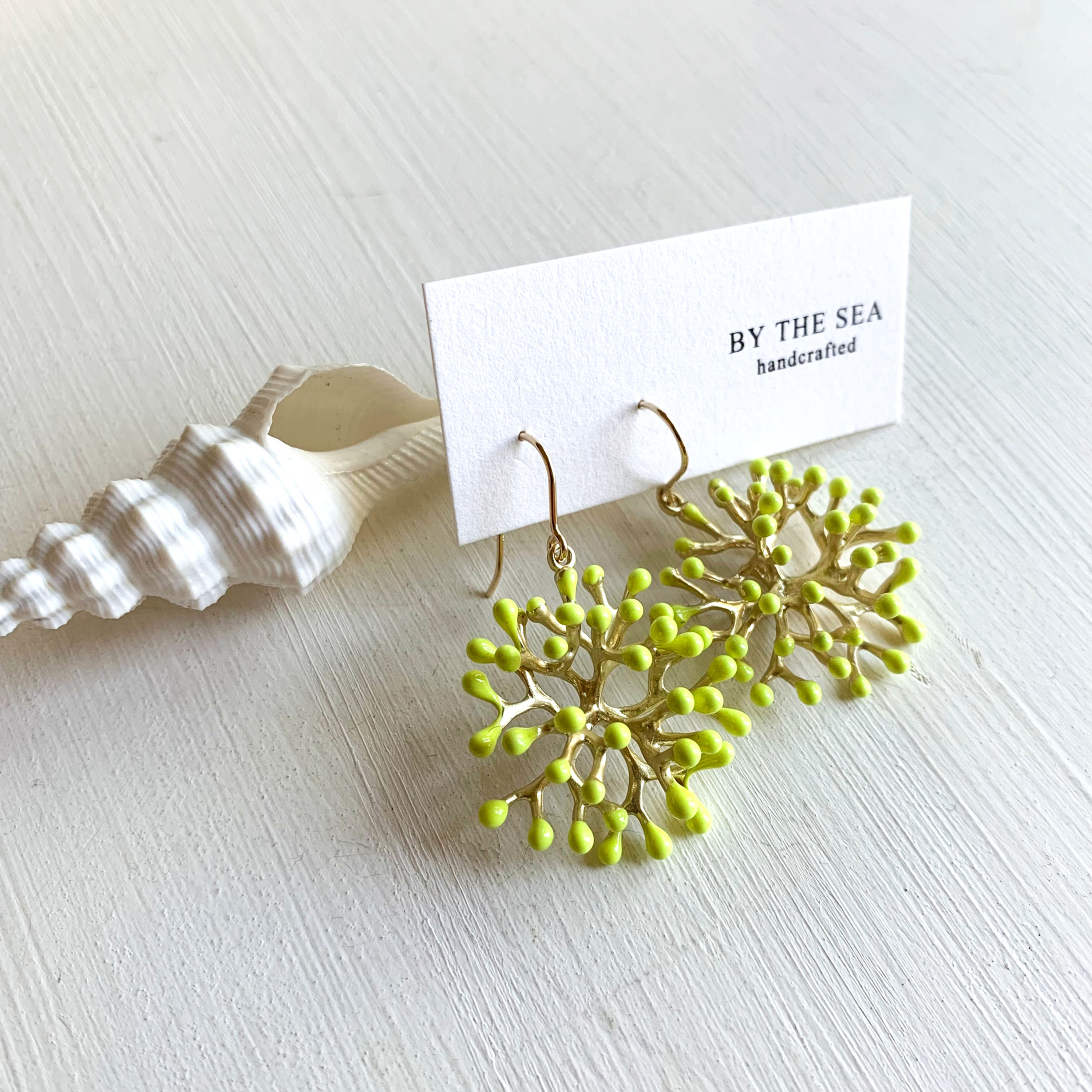 Neon yellow coral pierce