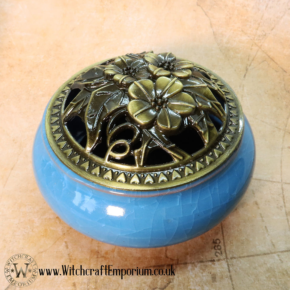 Thumbnail: Ceramic Incense Burner - Blue