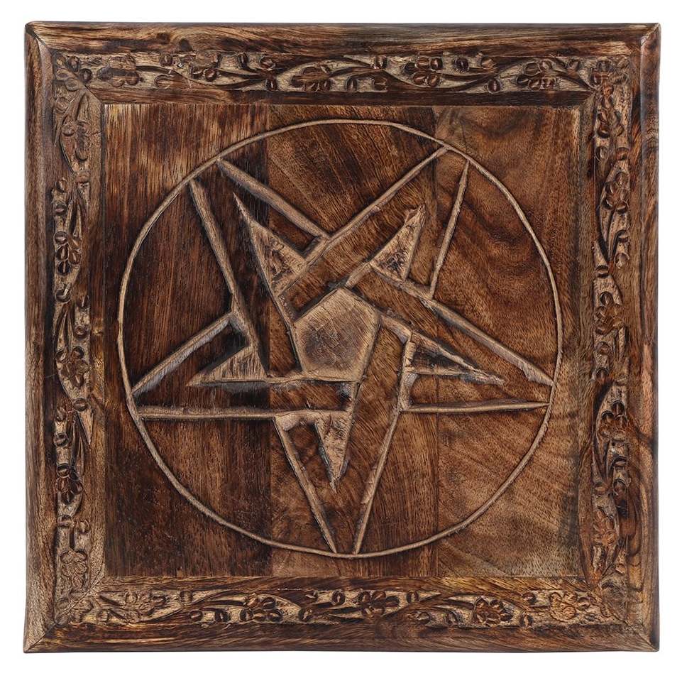 Thumbnail: Pentacle Wooden Altar Table