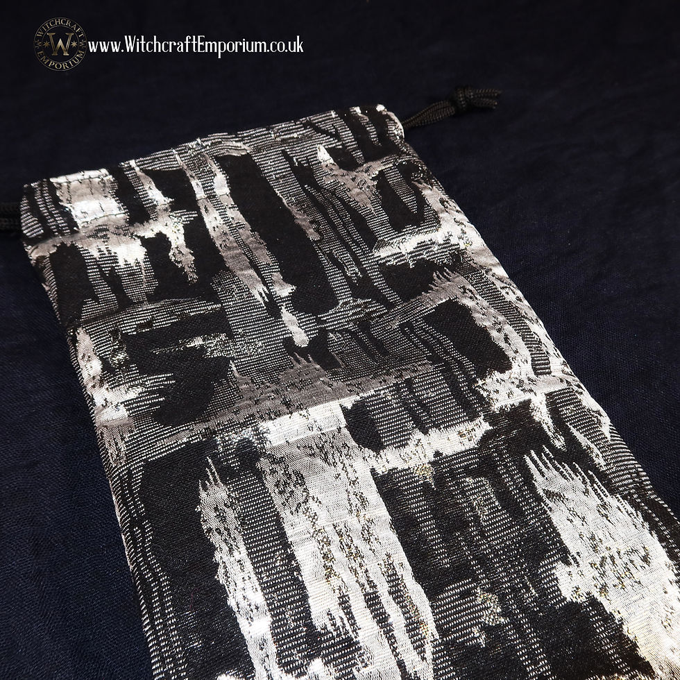 Thumbnail: Titanium Brocade - Tarot Cloth & Pouch