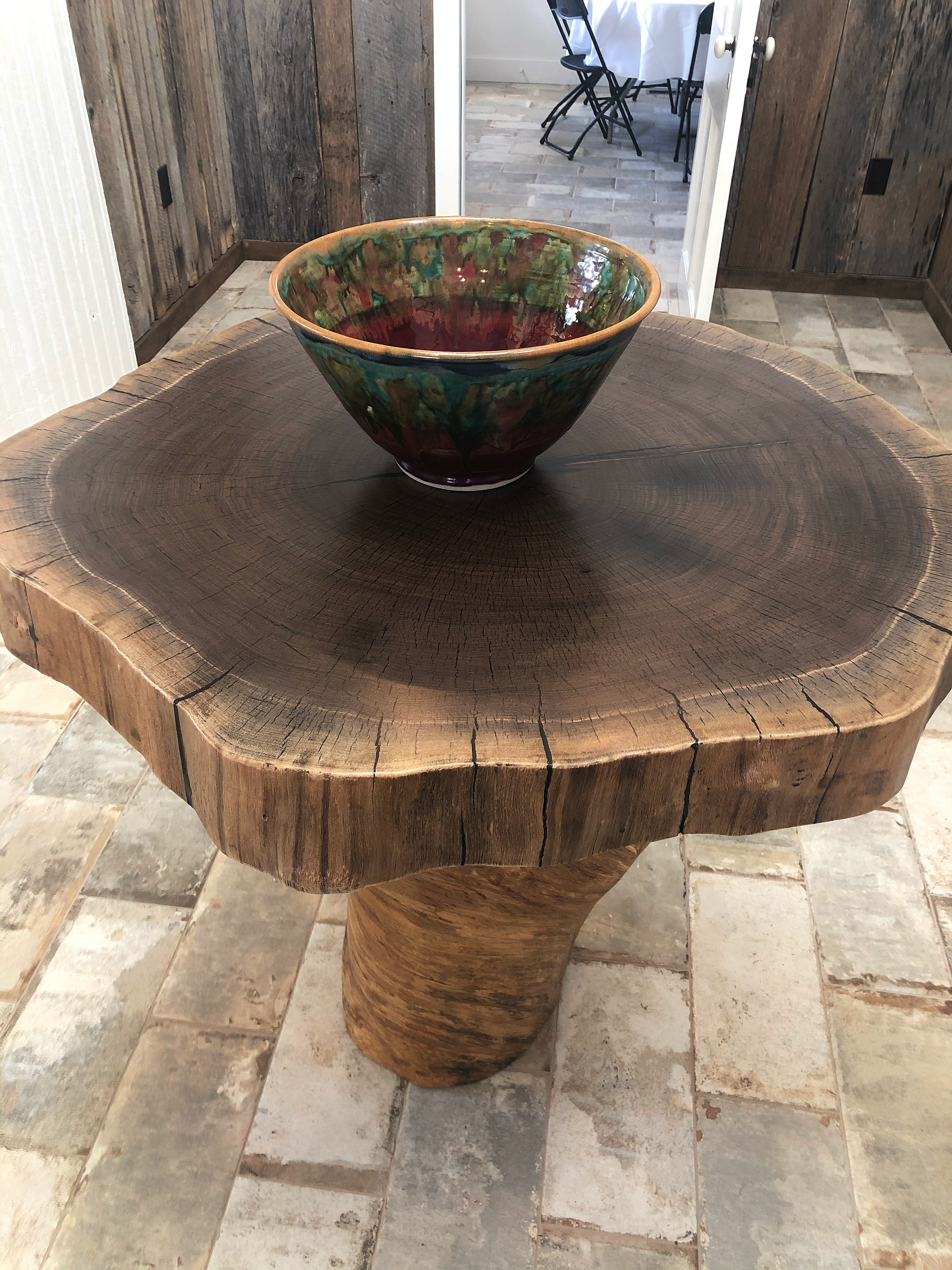 Walnut Cookie with White Oak Base