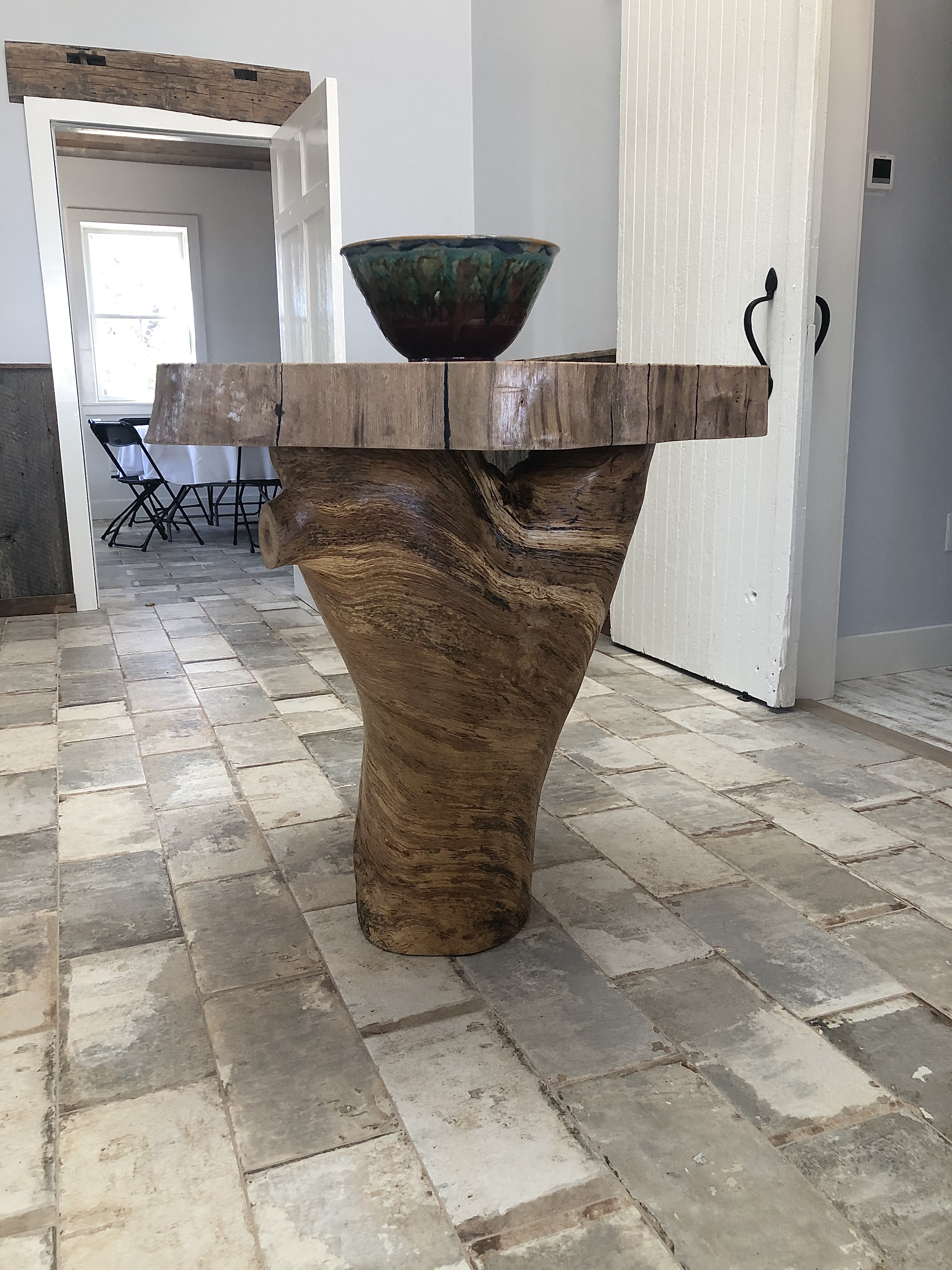 Walnut Cookie with White Oak Base