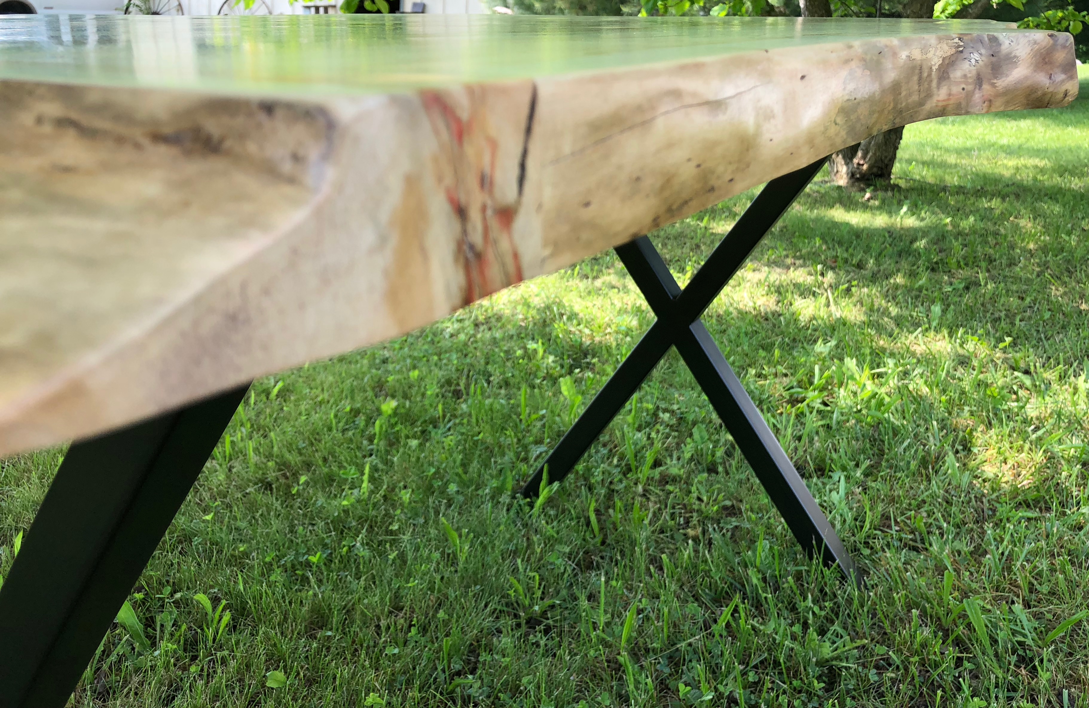 Live Edge Flaming Boxelder Table