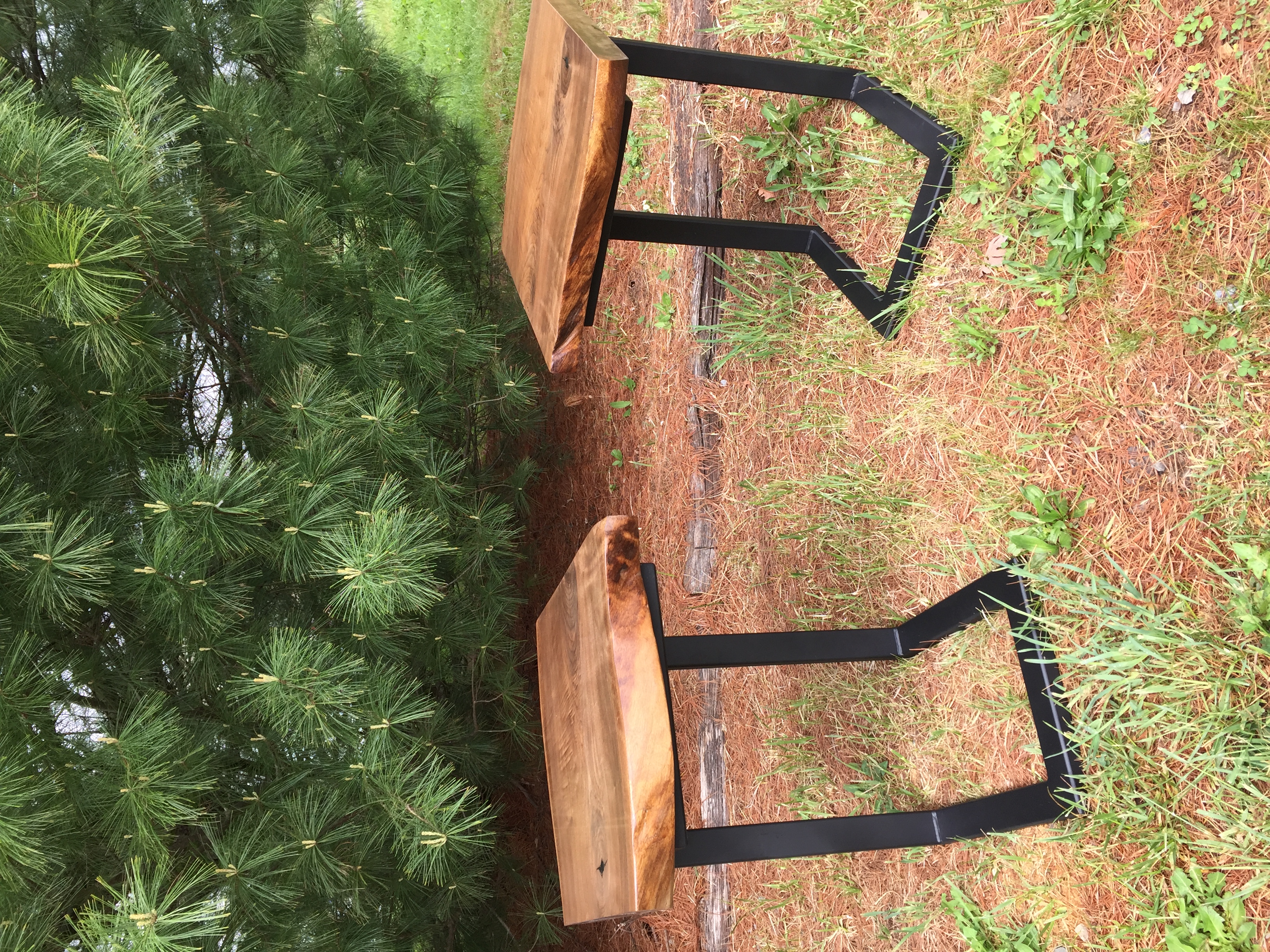 Live Edge Walnut End Tables