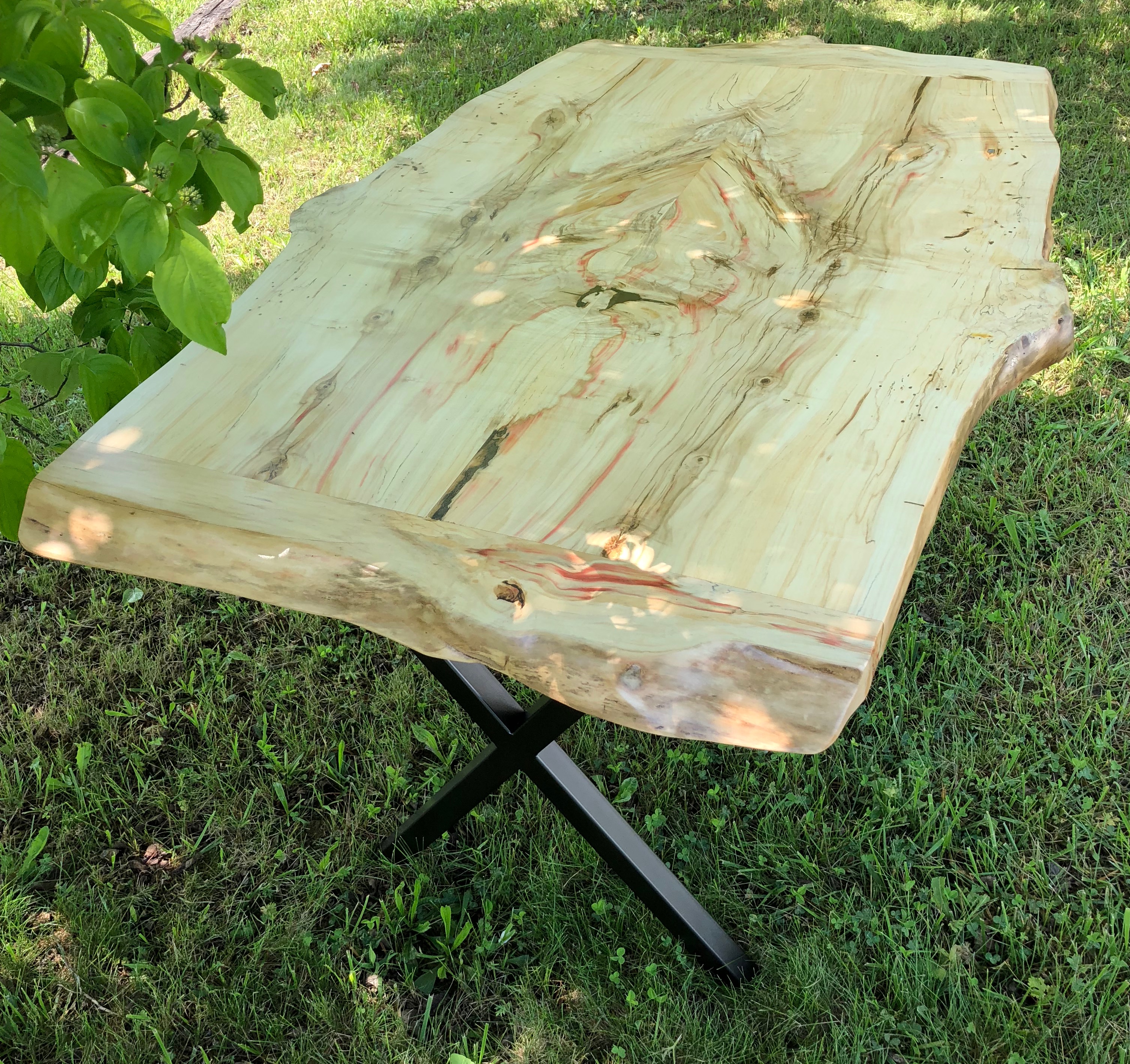 Live Edge Flaming Boxelder Table