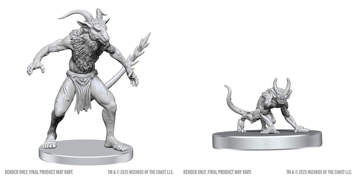 DND UNPAINTED MINIS BULEZAU & QUASIT