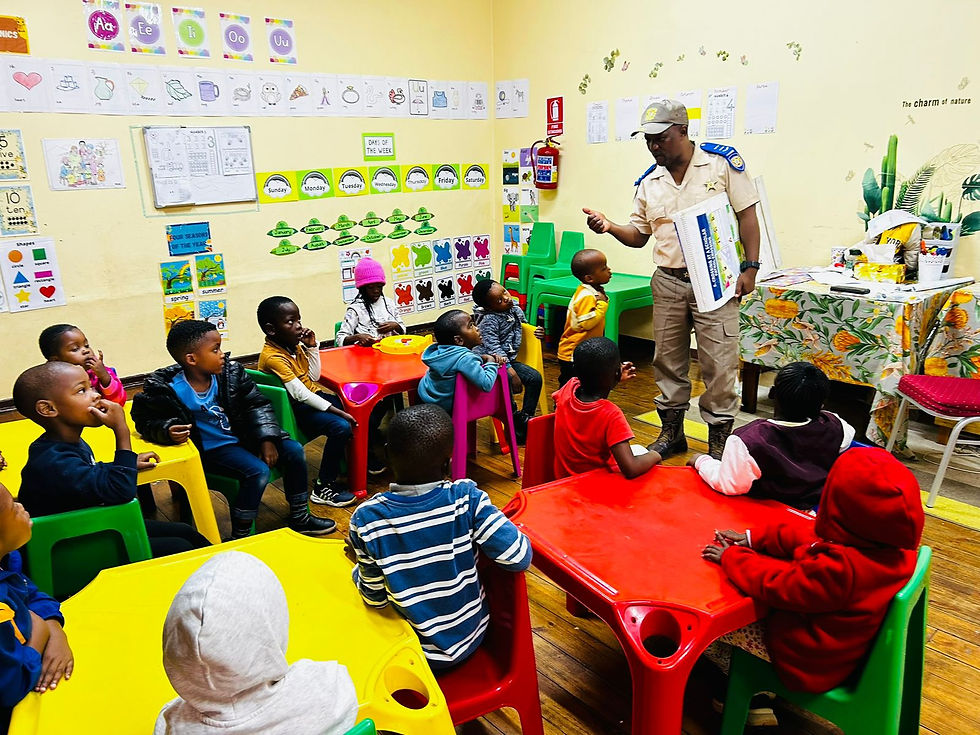 Traffic Department Visit to Caring Cubs: Enhancing Road Safety Education
