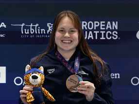 פודיום אחרי פודיום: אנסטסיה גורבנקו זוכה בשתי מדליות ארד באליפות אירופה בבריכות קצרות