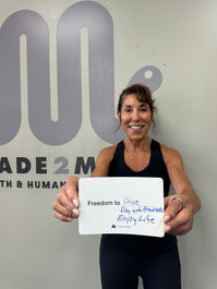 Anita (Daniel Island): “Anita, told she needed knee replacement; now lifting pain-free after strength-focused PT at Made 2 Move Daniel Island.”