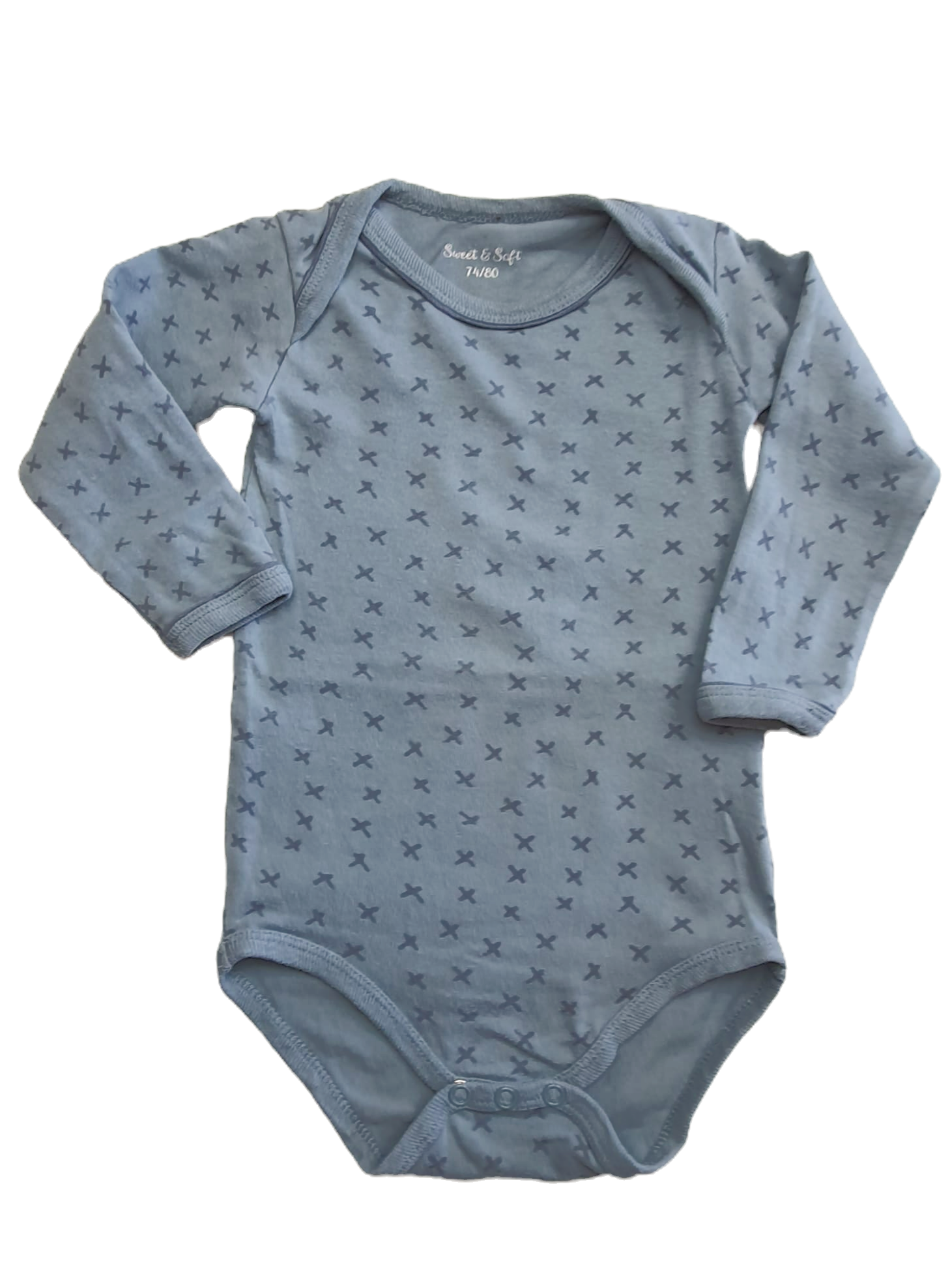 Jeansblauwe Romper | Zeeman | Maat 74/80