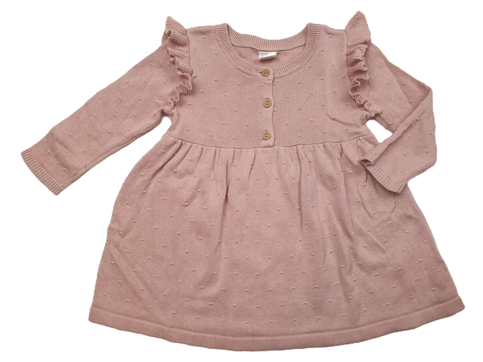 Oudroze Gebreid Jurkje | H&M | Maat 68