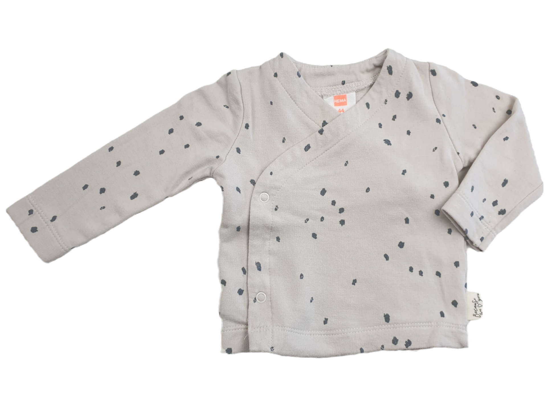 Beige Overslagvestje Bamboe | Hema | Maat 44