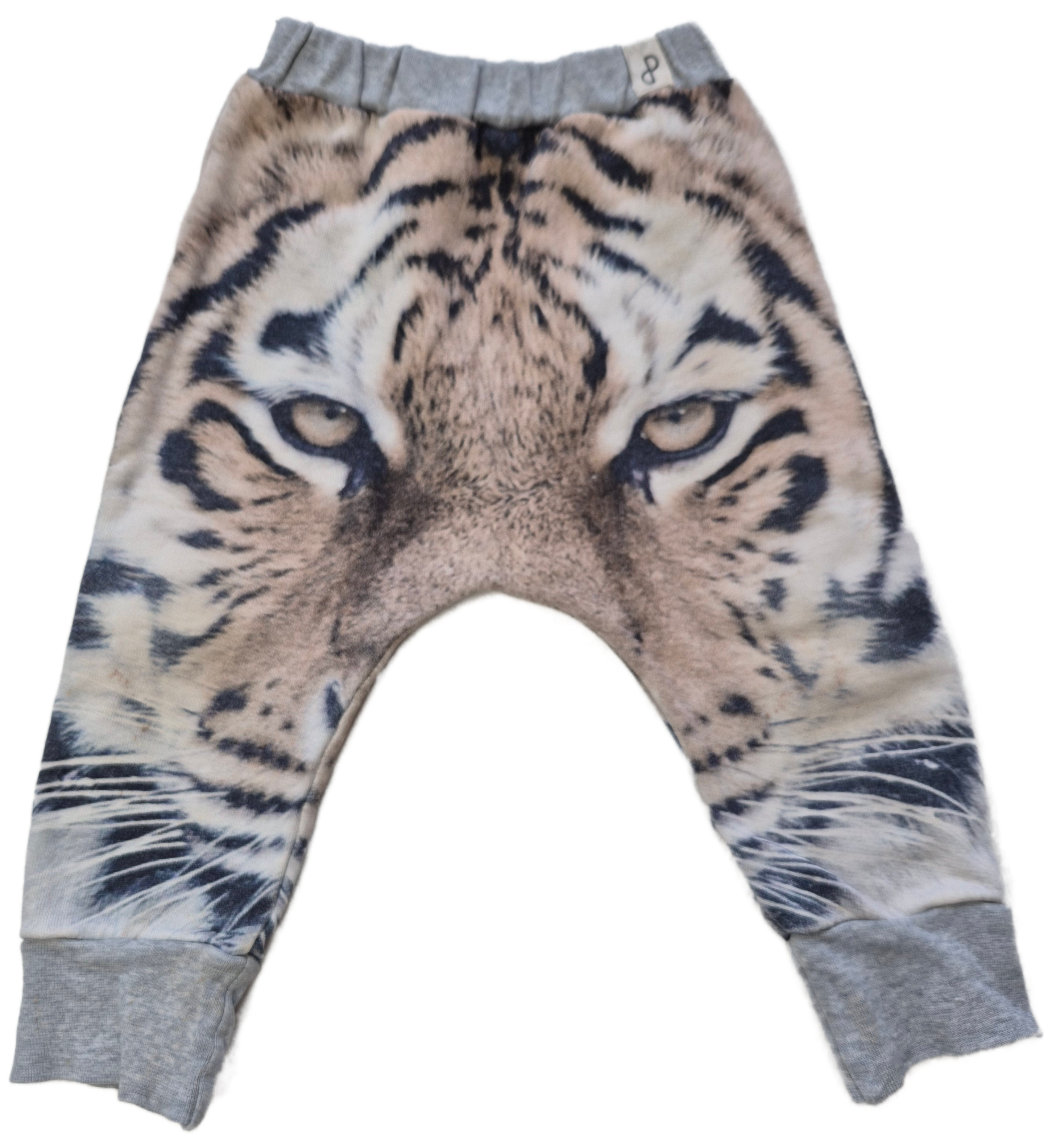 Grijs JoggingBroekje 'tijger' | Popupshop | Maat 80