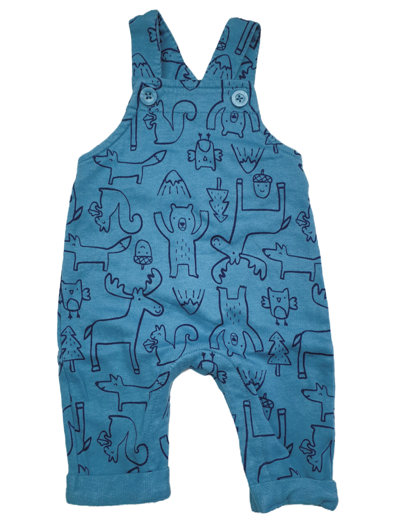 Blauwe Salopette/Tuinpakje Jumpsuit | Carter's | Maat Newborn (50)