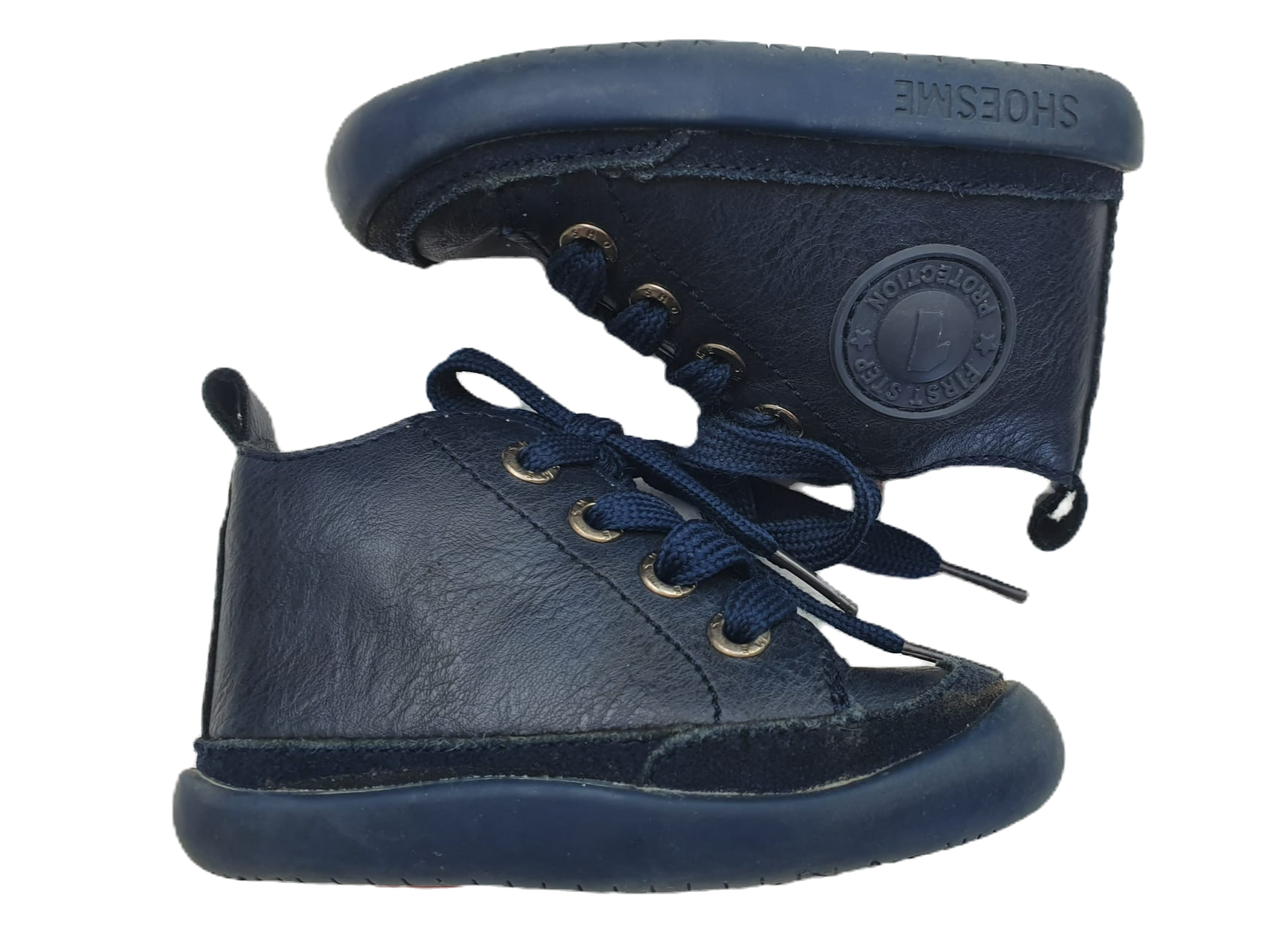 Donkerblauwe Leren 1e Schoentjes | Shoesme | Schoenmaat 21